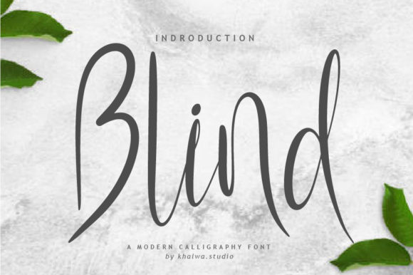 Blind Script: A Handwritten Font for Timeless Design