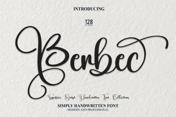 Discover the Elegance of the Berbec Script Font