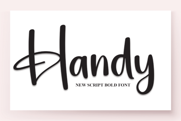 Discovering Handy: A Script Font with Timeless Elegance