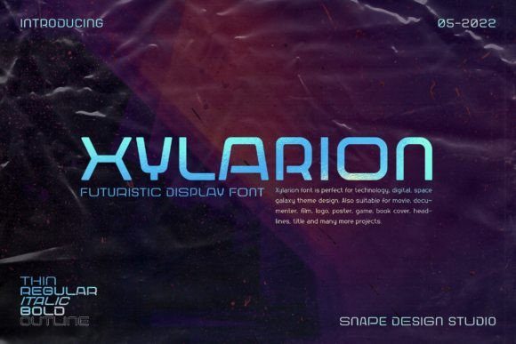 Xylarion: A Futuristic Sans Serif for Modern Design